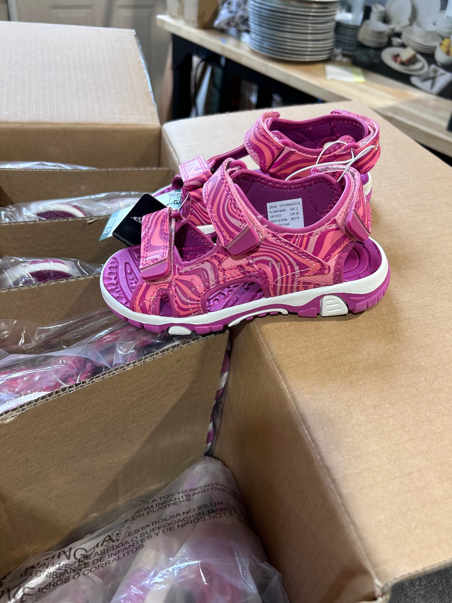 NWT 15 pairs - Girl's Adjustable Strap Sandal-Eddie Bauer