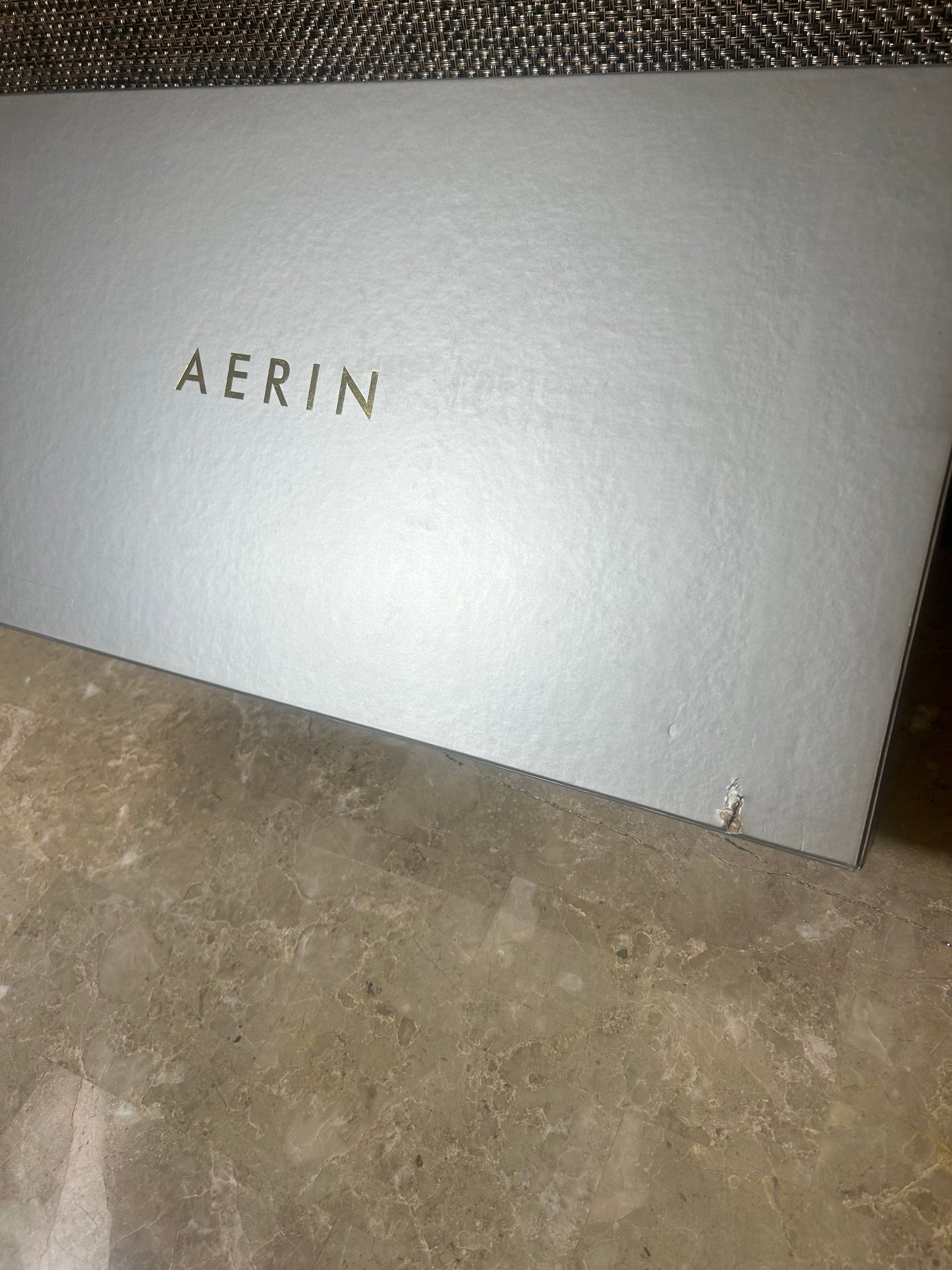 AERIN Shagreen Poker Set - Cream