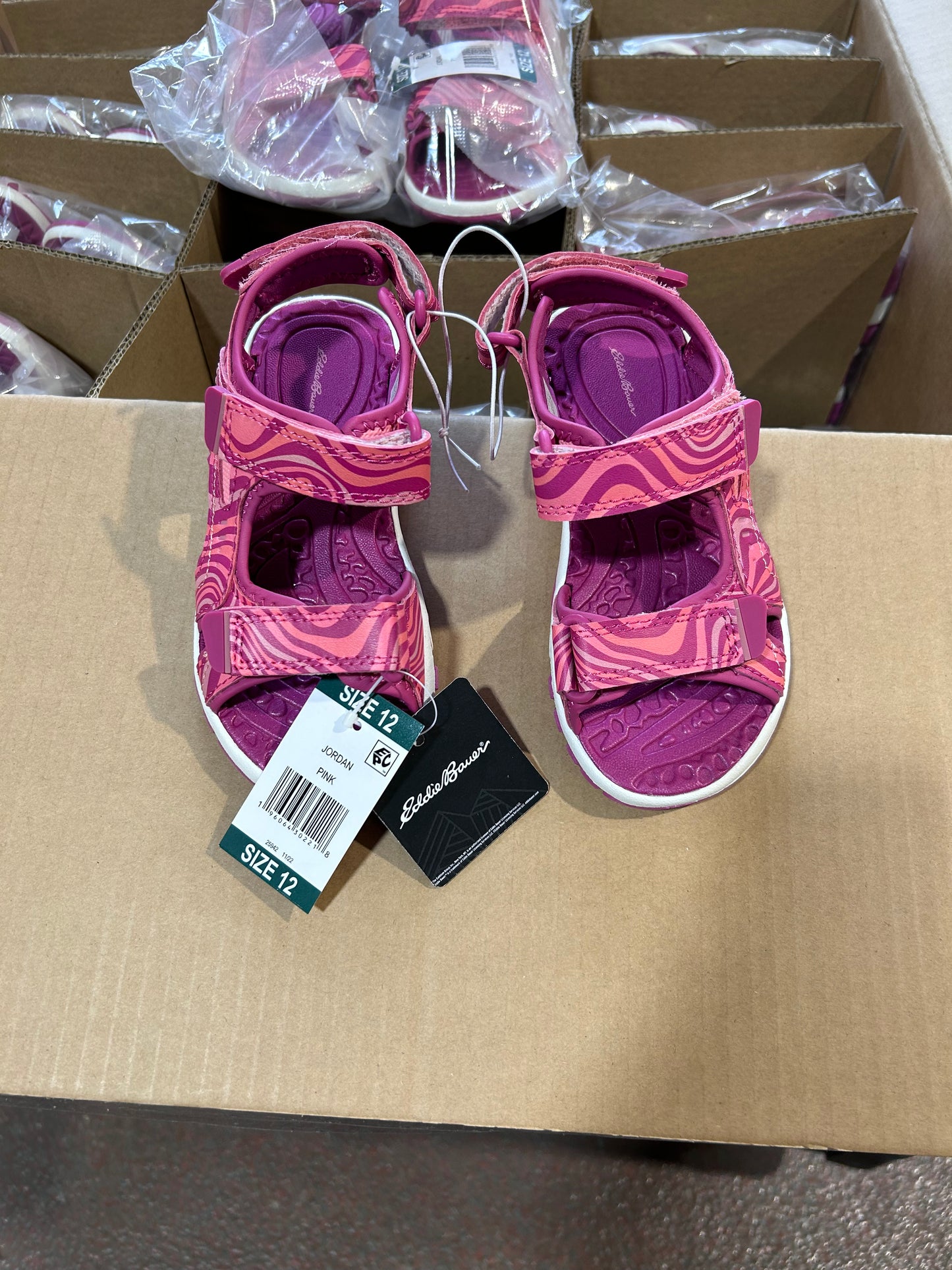 15 pairs - Girl's Adjustable Strap  Sandal-Eddie Bauer