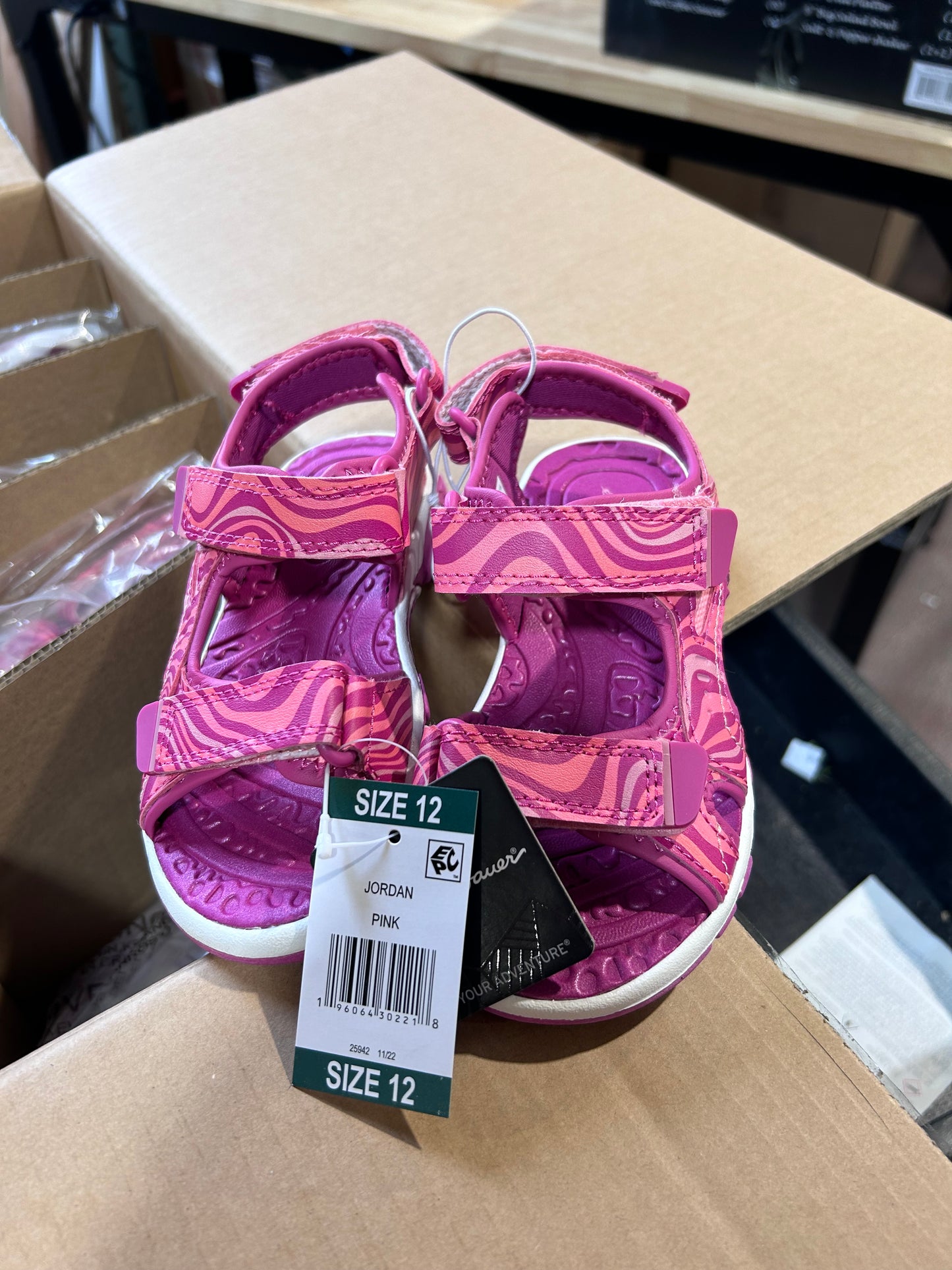 15 pairs - Girl's Adjustable Strap  Sandal-Eddie Bauer