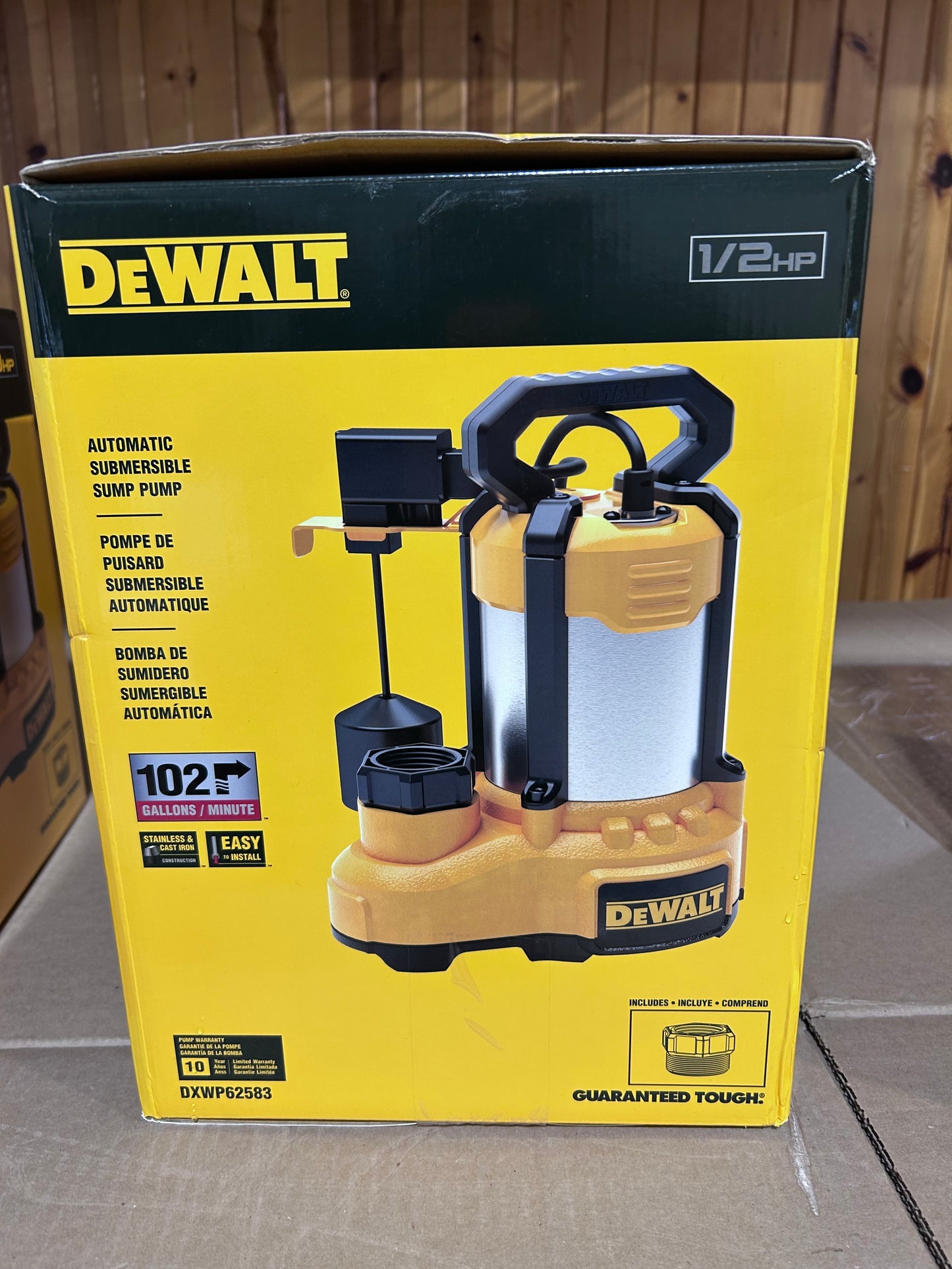 1/2 HP Sump Pump Replacement Kit (Pump + Check Valve + Water Alarm + Power Alarm Only)